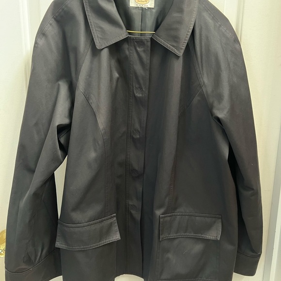Talbots Black Shell Lined Jacket 24” x 27” - Picture 7 of 10